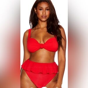 Beach riot Sophia knot front bikini top
